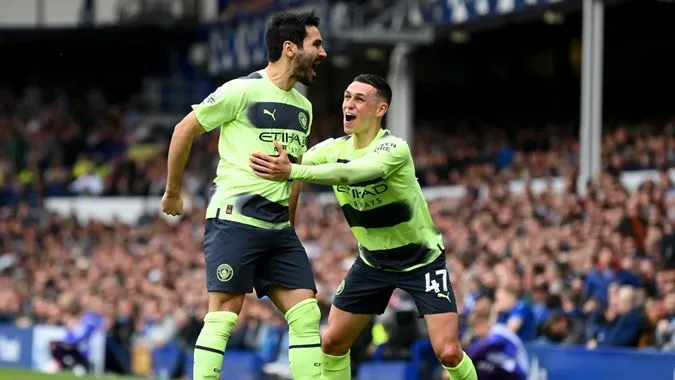 Ilkay Gundogan tỏa sáng giúp Man City chiến thắng Everton - Ảnh: Internet