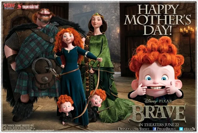 Poster phim Brave - Công Chúa Tóc Xù