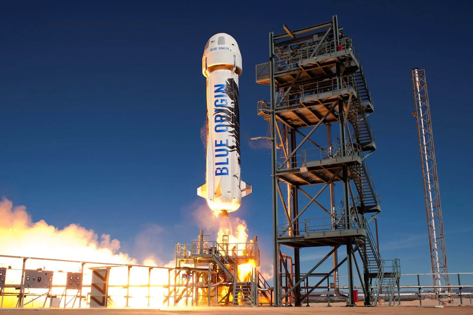 Hình ảnh mô phỏng tàu đổ bộ Blue Moon của công ty Blue Origin  - Ảnh: AFP