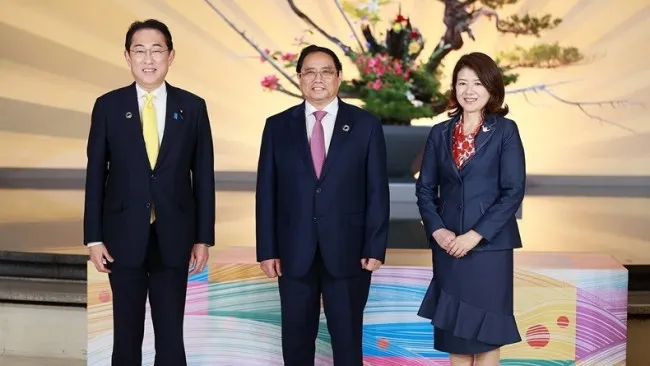 Thủ tướng Nhật Bản đón Thủ tướng Phạm Minh Chính dự Hội nghị thượng đỉnh G7 mở rộng 1