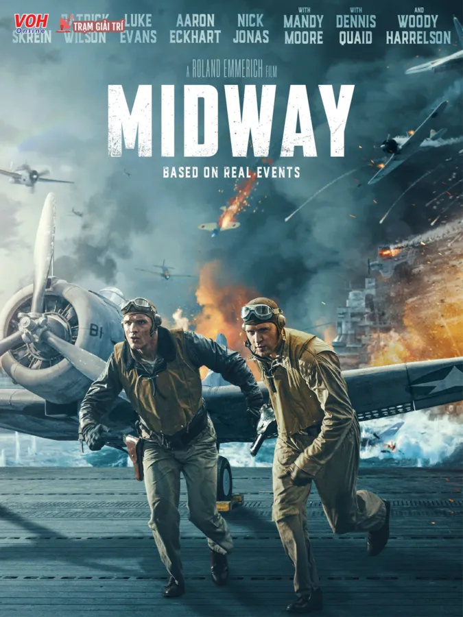 Bộ phim tái hiện lại bối cảnh trận chiến Midway giữa 2 lực lượng quân đội Mỹ - Nhật giai đoạn chiến tranh thế giới 2 