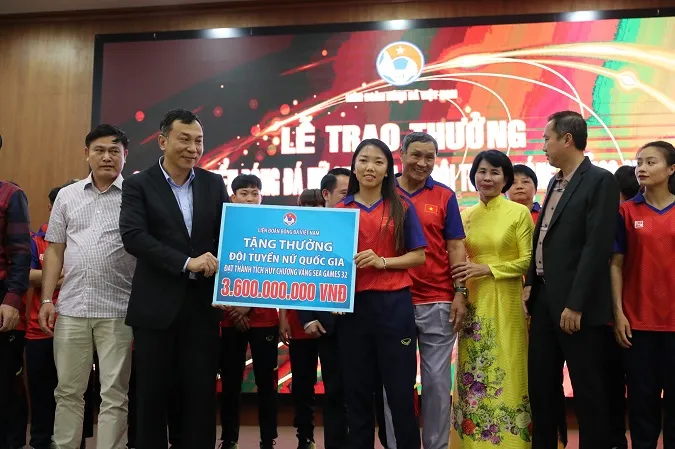 Tuyển nữ Việt Nam nhận thưởng lớn, phân chia theo điểm số