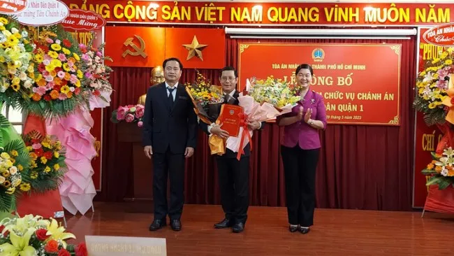 Bổ nhiệm ông Nguyễn Quang Huynh làm chánh án TAND quận 1 1