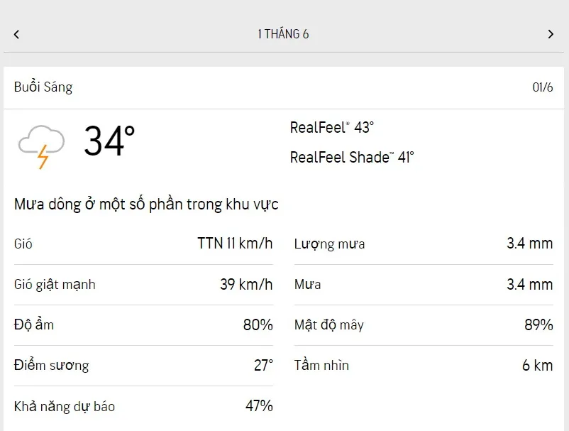 Dự báo thời tiết TPHCM hôm nay 1/6 và ngày mai 2/6/2023: nhiệt độ cao nhất 33-34 độ C 1