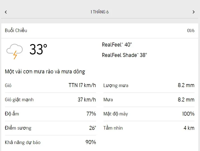 Dự báo thời tiết TPHCM hôm nay 1/6 và ngày mai 2/6/2023: nhiệt độ cao nhất 33-34 độ C 2