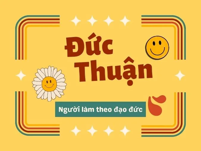 Ý nghĩa và cách đặt tên đệm hay cho tên Thuận 3