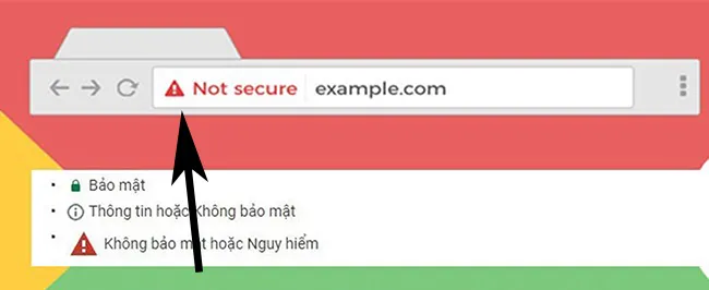 duyệt web ko an toàn