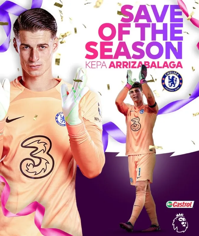 Kepa Arrizabalaga có pha cứu thua xuất sắc nhất Ngoại hạng Anh mùa giải 2022-2023 1