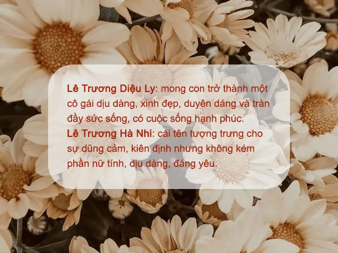 Đặt tên con trai họ Lê, con gái họ Lê hay, đẹp và ý nghĩa 2