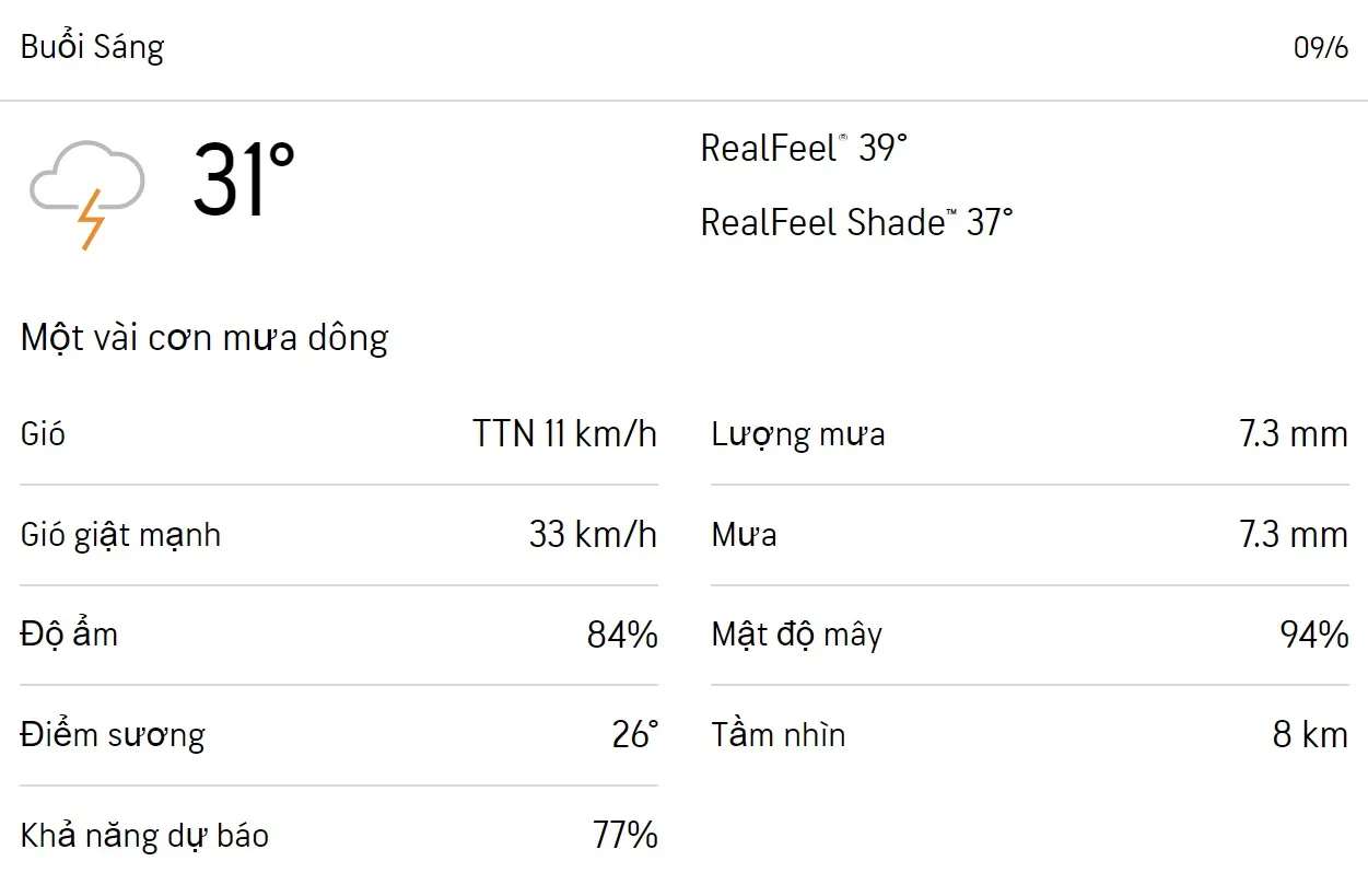 Dự báo thời tiết TPHCM hôm nay 8/6 và ngày mai 9/6/2023: Cả ngày có mưa 4