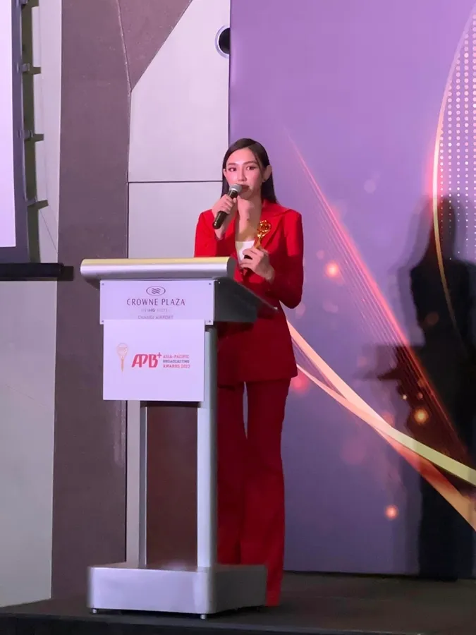 Thùy Tiên nhận giải thưởng sản xuất nội dung tại Asia-Pacific Broadcasting Award 2023 4
