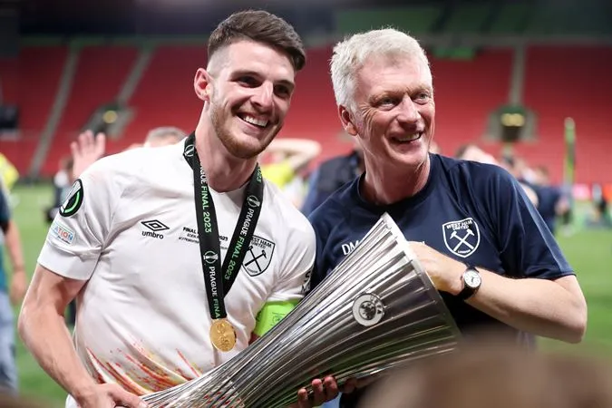 Mức giá của Declan Rice đang làm khó Arsenal - Ảnh: Internet