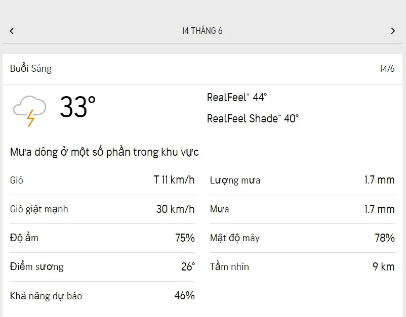 Dự báo thời tiết TPHCM hôm nay 14/6 và ngày mai 15/6/2023: mây và nắng từng đợt, cường độ mưa giảm 1