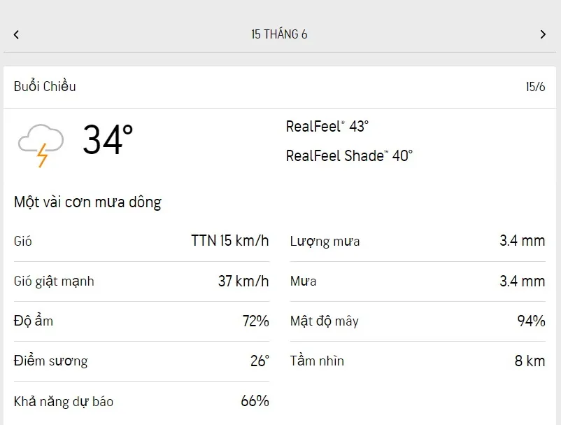 Dự báo thời tiết TPHCM hôm nay 14/6 và ngày mai 15/6/2023: mây và nắng từng đợt, cường độ mưa giảm 5