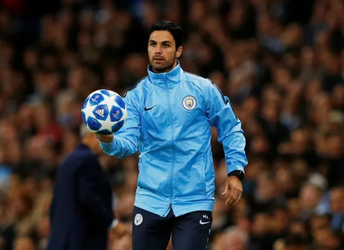 Mikel Arteta từng làm trợ lý của Pep Guardiola tại Man City. Ảnh: Internet