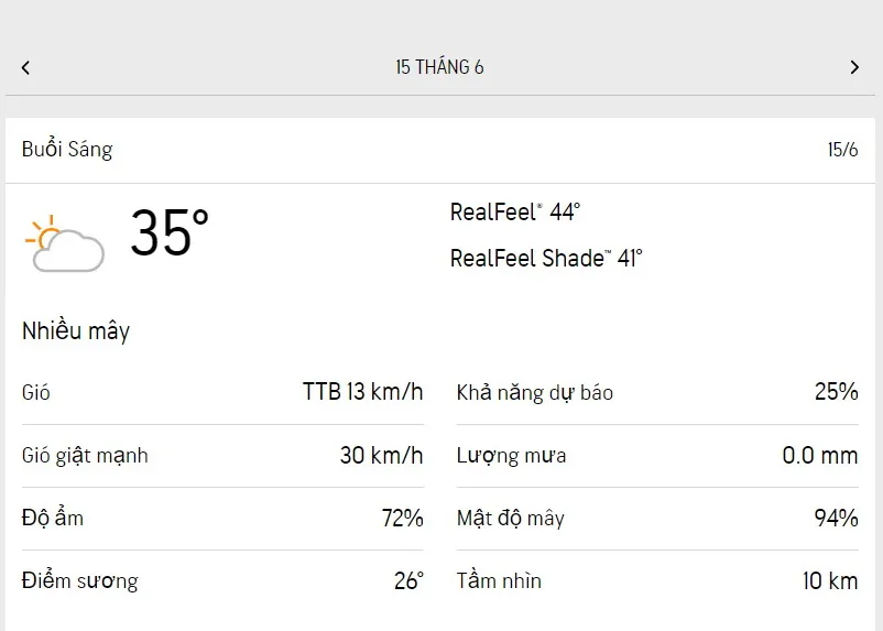 Dự báo thời tiết TPHCM hôm nay 15/6 và ngày mai 16/6/2023: ngày dịu nắng, trời ít mưa 1