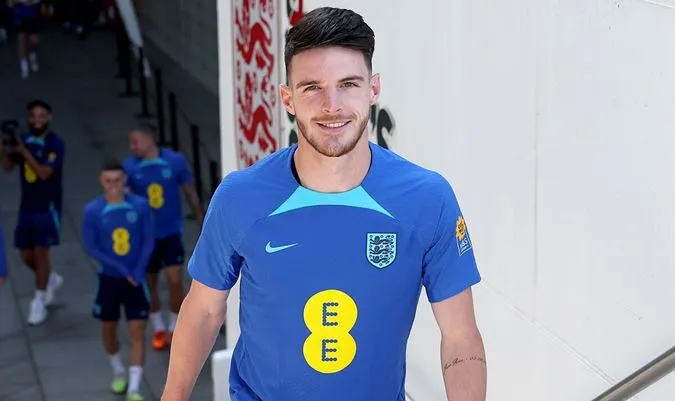 Tương lai của Declan Rice vẫn chưa có câu trả lời - Ảnh: Internet