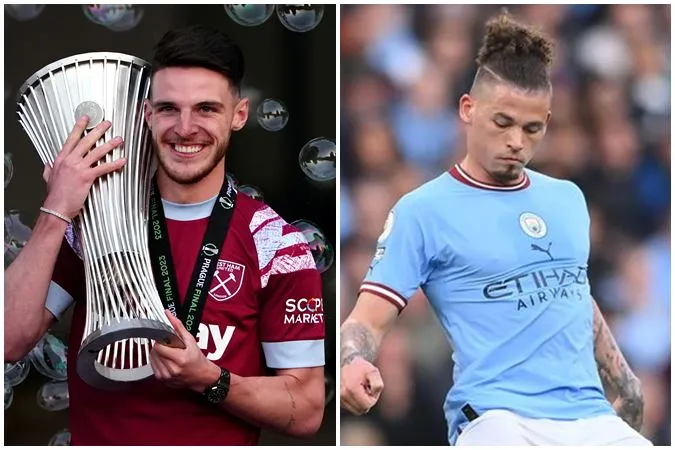 Man City muốn đổi Kalvin Phillips cộng thêm tiền để lấy Declan Rice - Ảnh: Internet