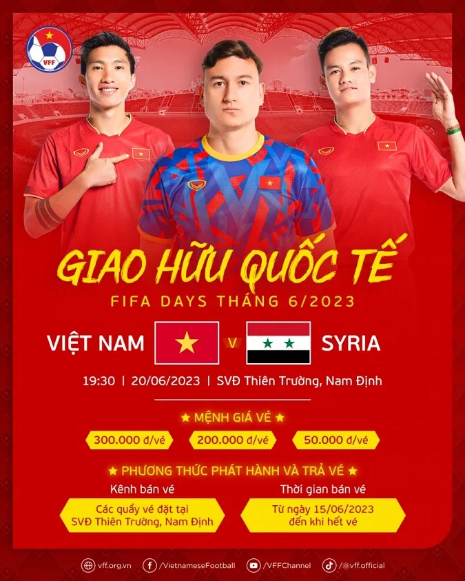 Vé tại khán đài A, B xem trận Việt Nam vs Syria hết sạch
