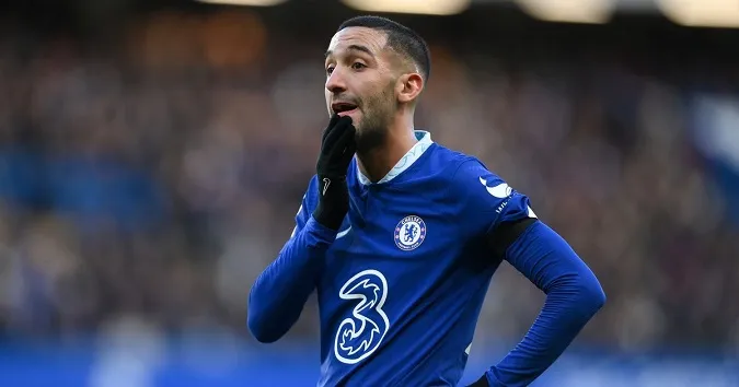 2022/23 sẽ là mùa giải cuối cùng của Ziyech trong màu áo Chelsea. Ảnh: Internet