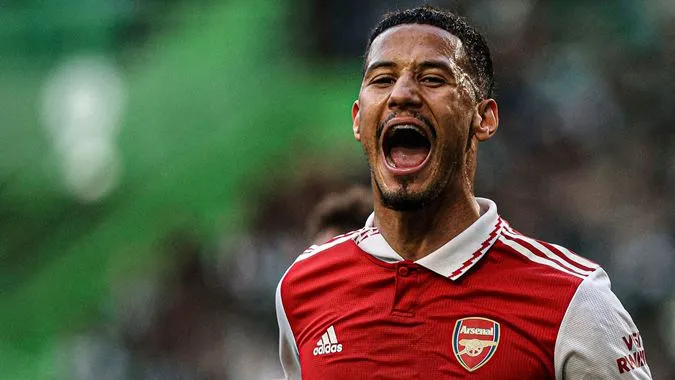 William Saliba cam kết lâu dài với Arsenal - Ảnh: Internet