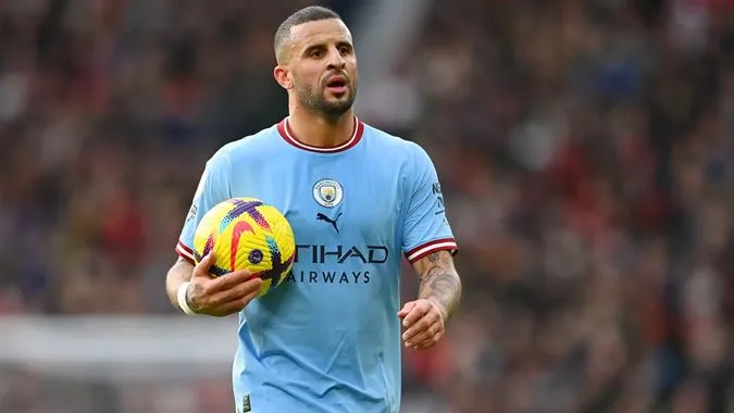 Kyle Walker thất vọng vì không được thường xuyên ra sân - Ảnh: Internet