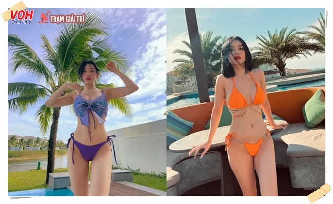 Sĩ Thanh khiến netizen 'bỏng mắt' vì loạt ảnh bikini mùa hè 4