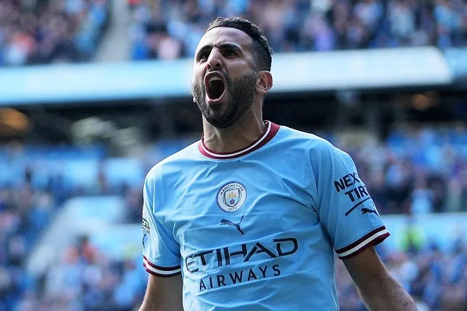 Mahrez còn 2 năm hợp đồng với Man City. Ảnh: Internet