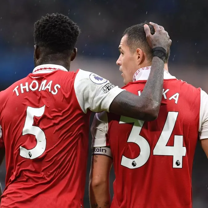 Partey và Xhaka được coi như hai cầu thủ quan trọng của Arsenal. Ảnh: Internet