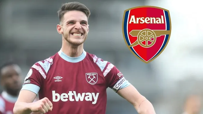 Declan Rice được Arsenal theo đuổi. Ảnh: Internet.