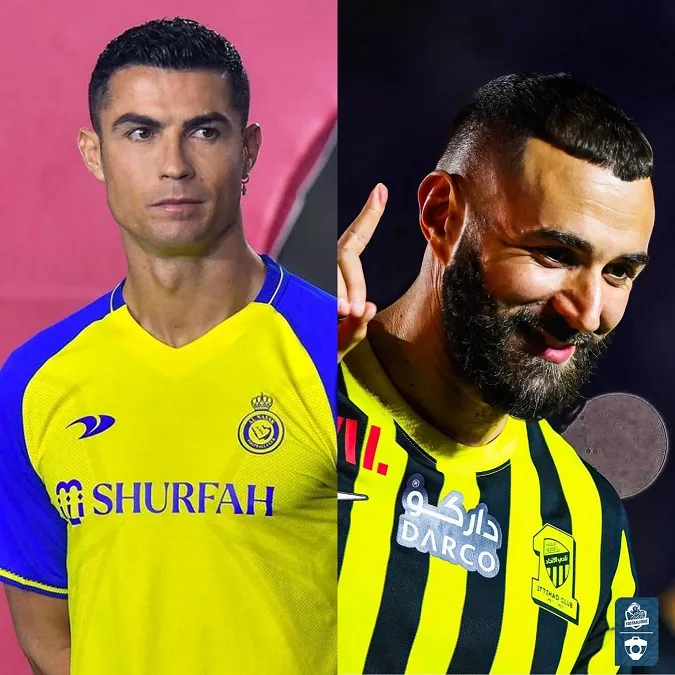 Ronaldo và Benzema là 2 trong nhiều ngôi sao có mặt ở Saudi Pro League. Ảnh: Internet