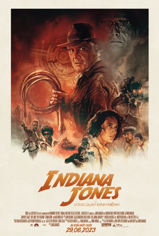 Indiana Jones and the Dial of Destiny dự kiến khởi chiếu tại các rạp từ ngày 29/06/2023