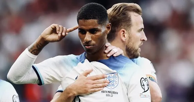 Rashford nổ súng giúp ĐT Anh có được chiến thắng thứ 4 liên tiếp tại bảng C vòng loại EURO 2024 - Ảnh: Internet