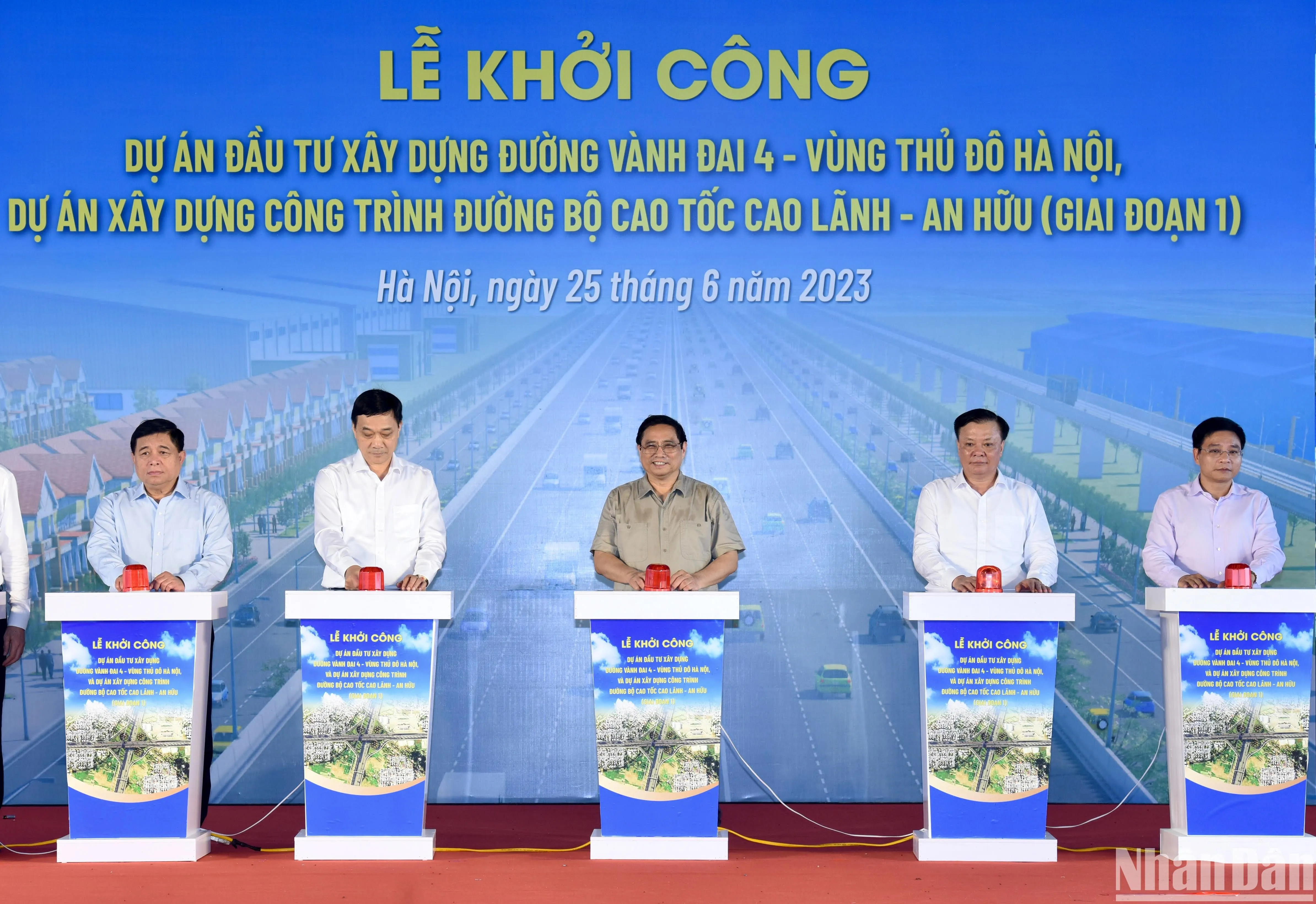 Phát lệnh khởi công dự án Vành đai 4 Vùng thủ đô