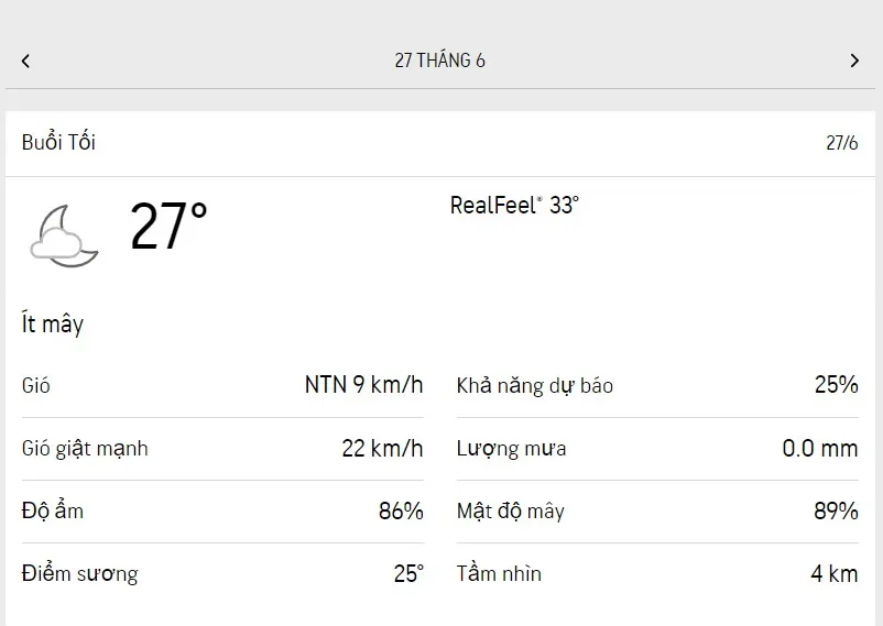 Dự báo thời tiết TPHCM hôm nay 27/6 và ngày mai 28/6/2023: nắng dịu, buổi chiều có mưa dông 3