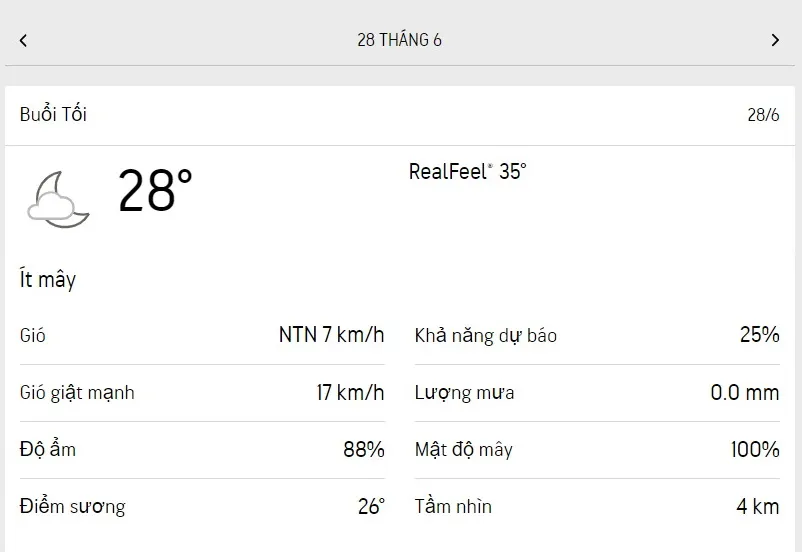 Dự báo thời tiết TPHCM hôm nay 28/6 và ngày mai 29/6/2023: trời nhiều mây, mưa dông rải rác 3