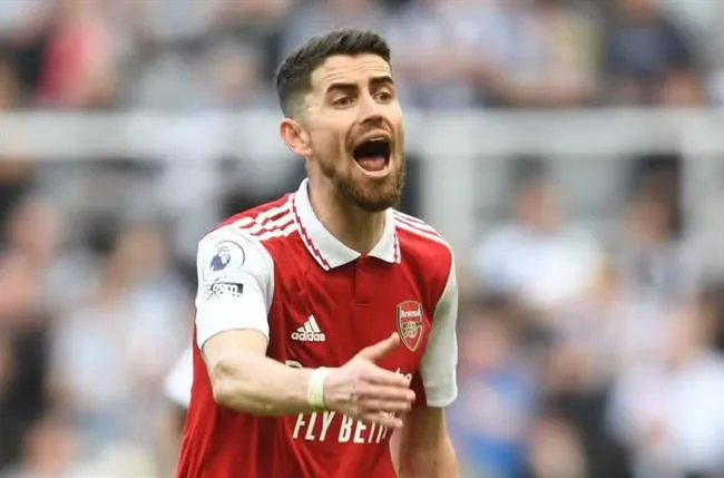 Jorginho hạnh phúc ở Arsenal. Ảnh: Internet