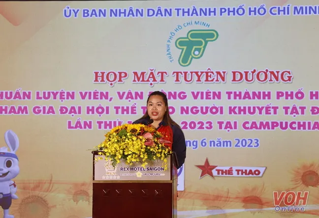 VĐV điền kinh người khuyết tật Nguyễn Thị Hải: 
