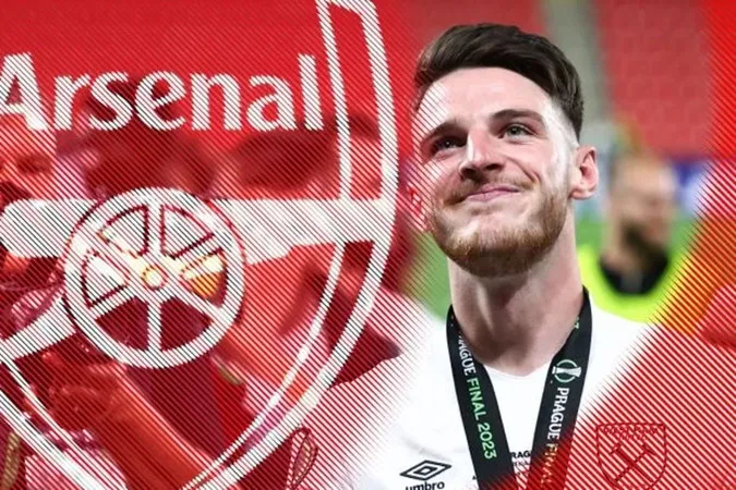 Declan Rice đang gần Arsenal hơn bao giờ hết - Ảnh: Internet