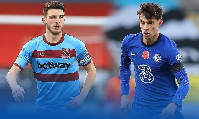 Declan Rice và Kai Havertz đã tiêu tốn của Arsenal khoảng 170 triệu bảng - Ảnh: Internet