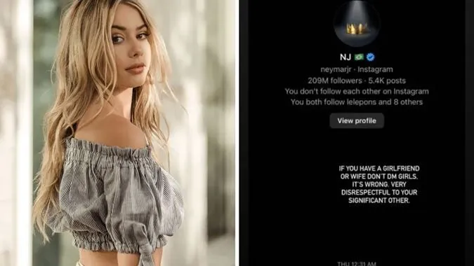 Neymar bị người đẹp Celeste Bright bóc phốt - Ảnh: Internet