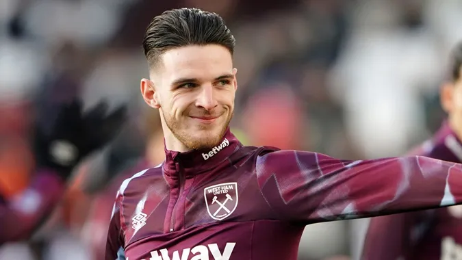 Tiền vệ Declan Rice đang thuộc biên chế của West Ham United. Ảnh: Internet