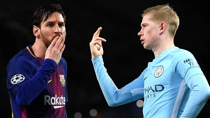 Kevin De Bruyne vượt mặt Messi về tần suất kiến tạo - Ảnh: Internet