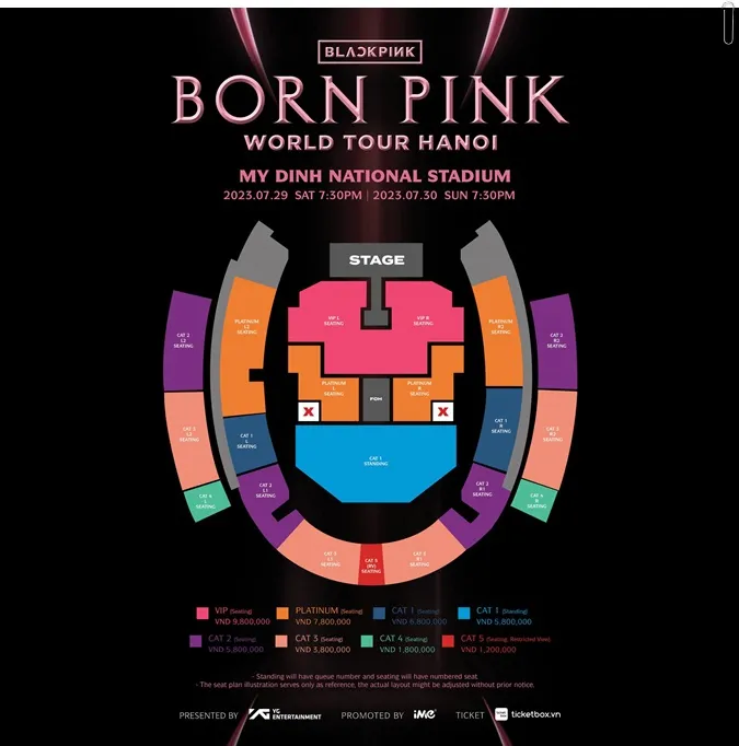 Giá vé concert BLACKPINK tại Hà Nội cao nhất gần 10 triệu, dân mạng tranh cãi vì nhiều điểm không hợp lý 1