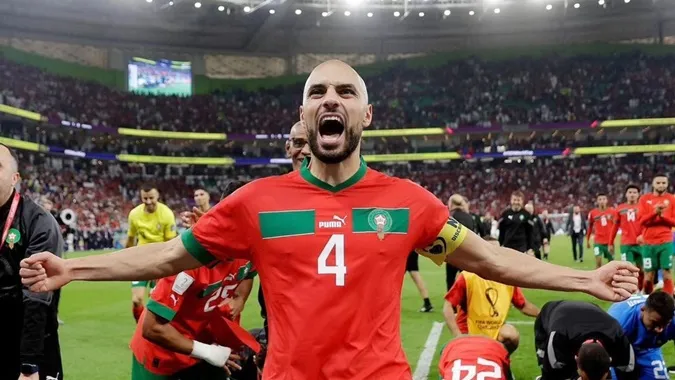 Amrabat là một trong những cầu thủ hay nhất ở World Cup 2022. Ảnh: Internet