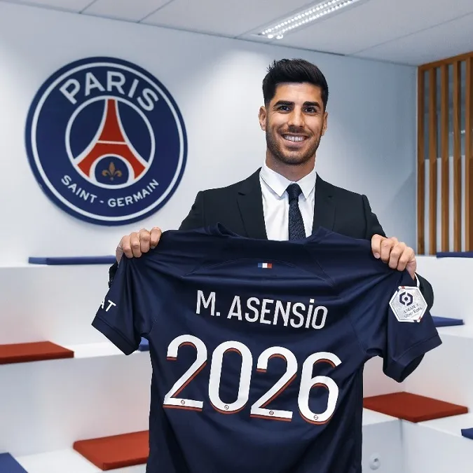 Asensio ký hợp đồng 3 năm với đội bóng nước Pháp. Ảnh: @PSG_inside