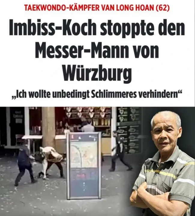 Báo Đức đưa tin về người Việt giúp cảnh sát khống chế kẻ gây rối 1