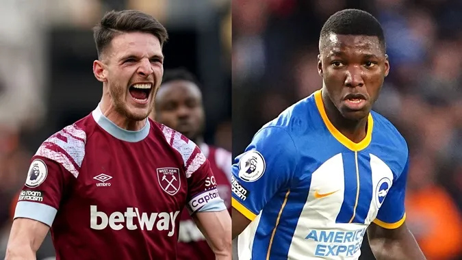 Brighton định giá Moises Caicedo ngang tân binh Declan Rice của Arsenal. Ảnh: Internet