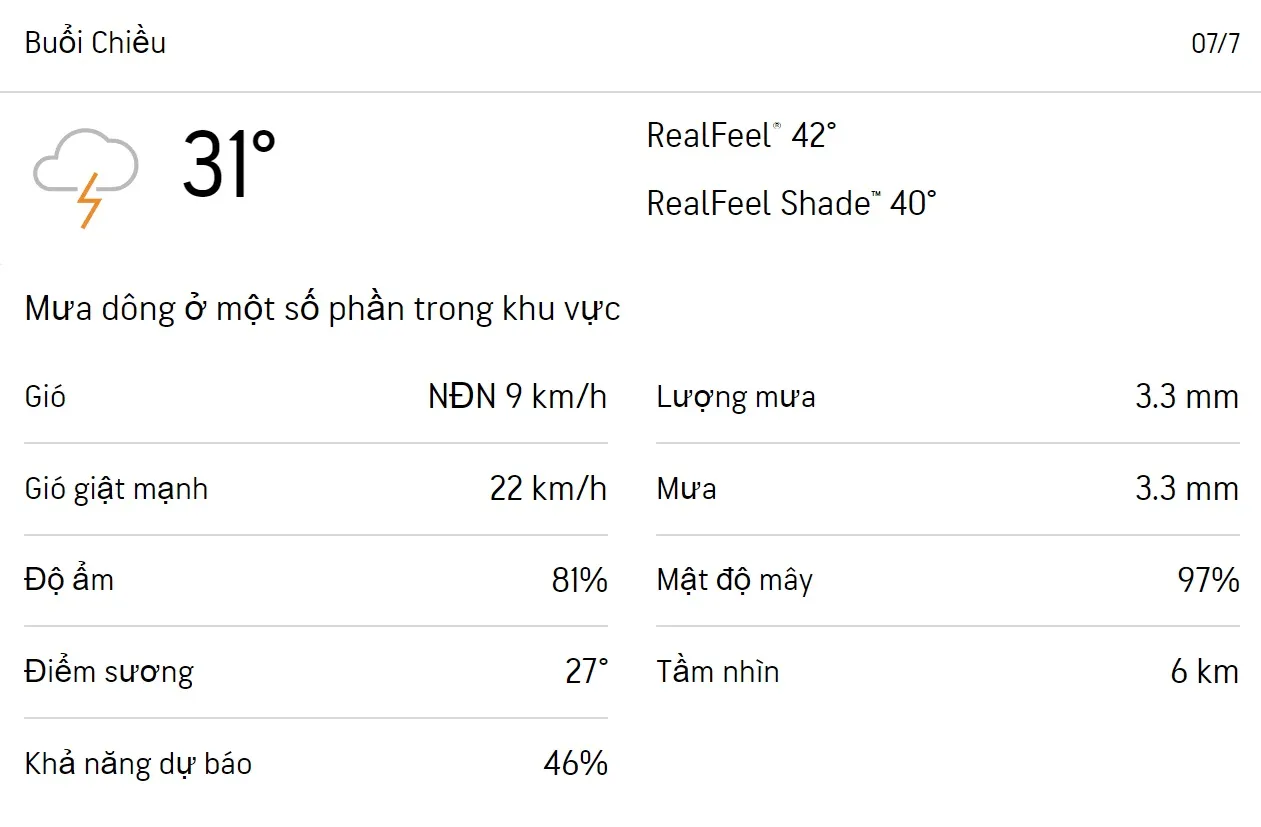 Dự báo thời tiết TPHCM hôm nay 6/7 và ngày mai 7/7/2023: Cả ngày có mưa rào và dông rải rác 5