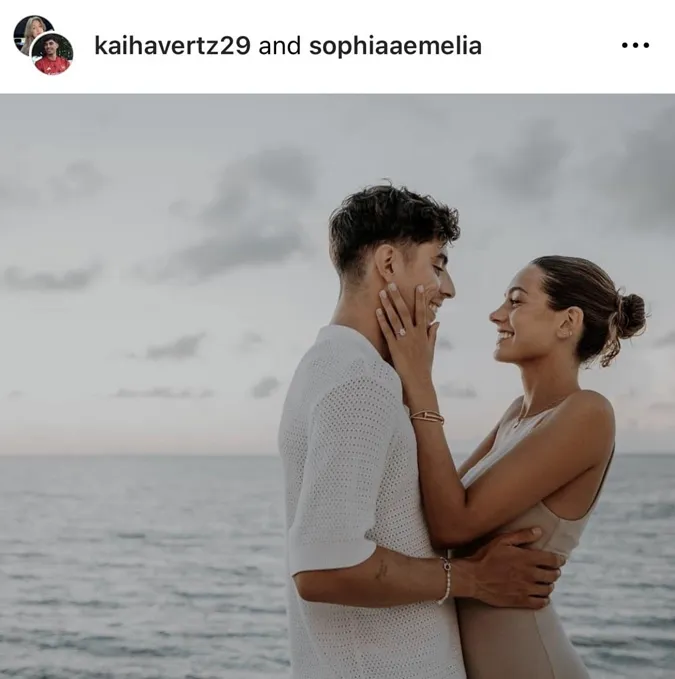 Kai Havertz đã kết hôn với Sophia Weber. Ảnh: @kaihavertz29